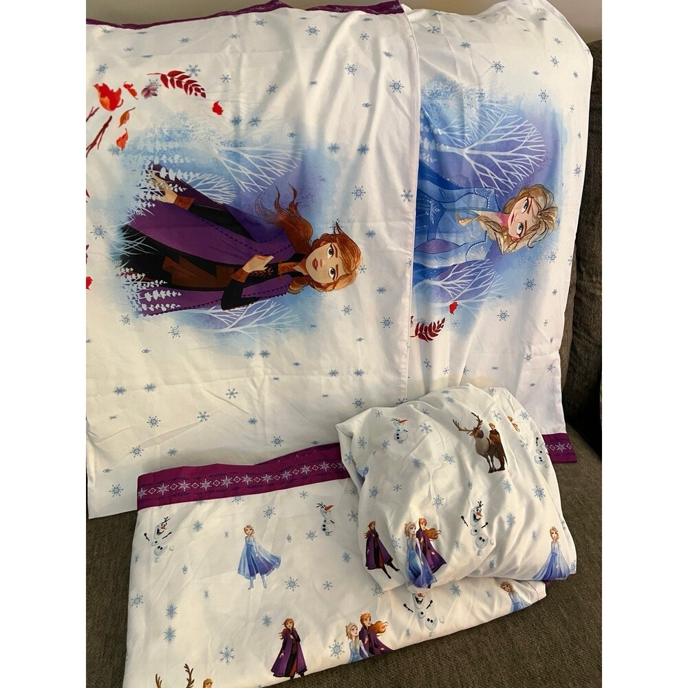 Disney Frozen 2 Forest Spirit Full Size Sheet Set 4pc Elsa Anna Sven